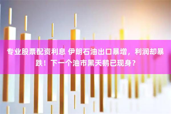 专业股票配资利息 伊朗石油出口暴增，利润却暴跌！下一个油市黑天鹅已现身？