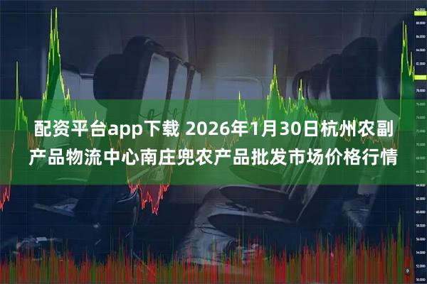 配资平台app下载 2026年1月30日杭州农副产品物流中心南庄兜农产品批发市场价格行情
